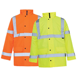 Hi Vis Parka Jacket in Yellow or Orange