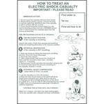 How To Treat An Electric Shock Casualty Wall Chart