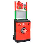 SafetyHub Mobile Fire Post with Lockable Extinguisher Cabinet