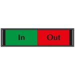 In / Out Sliding Sign for Doors