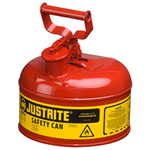 Justrite Metal Safety Cans for Flammable Liquids