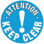 Keep Clear Graphic Floor Marker