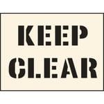 Keep Clear Industrial Stencil