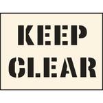 Keep Clear Industrial Stencil