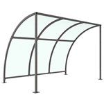 Leyton 3 Metre Wide Bike Shelter