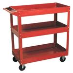 Sealey 3-shelf workshop trolley with 50kg capacity per shelf