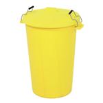 Yellow light duty dustbin
