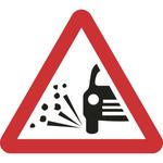 Triangular Loose Gravel Road Sign
