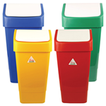 Lucy swing lid recycling bins