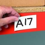 Magnetic location markers for shelving and racking