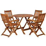 Manhattan wooden folding outdoor dining set