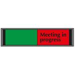 Meeting in Progress Sliding Door Sign