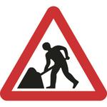 Men At Work Triangular Road Traffic Sign