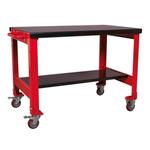 Portable Steel Workbench with Lower Shelf