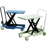 Mobile single scissor lift table