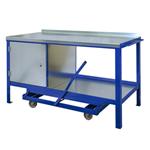 Mobile Steel-Topped Heavy-Duty Workbenches - 1000kg UDL