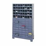 Modular Storage System with Metal Bins & Drawers