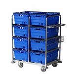 4-tier order picking trolley
