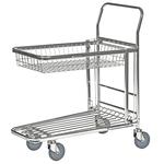 300kg Nesting Stock Trolley with Folding Shelf