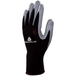 Polyester safety gloves with nitrile coating