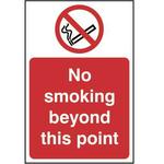 No Smoking Beyond This Point Sign