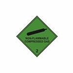 Non Flammable Compressed Gas 2 Diamond Label