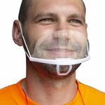 Facial clear shield for socially distancing
