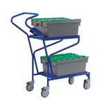 Order Picking Trolley with 2 Shelf Levels