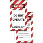 Pack of 10 Do Not Operate Lockout Tags