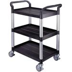 Plastic Tray Trolley with 3 Shelves