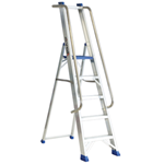 Heavy-Duty Platform Steps with Handrails