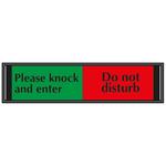 7 x 2 Inch Do Not Disturb Sign for Office Home Conference black Please Knock Sign Chihutown 2 Pieces Privacy Sign Slider Door Indicator Sign Do Not Disturb Welcome Sign 