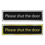 Please Shut The Door Mini Sign