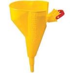 Polyethylene funnel for metal safety cans