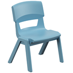 Postura+ plastic chair for ages 3-4 years - powder blue