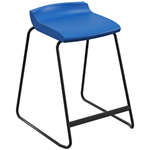 Postura+ Stool with ink blue seat and black frame