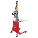 Battery-powered pallet stacker
