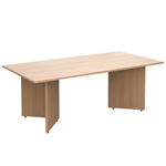 Beech, rectangular boardroom table - 725 x 2000 x 1000mm
