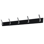 Plastic Coat Rail with Aluminium Hooks