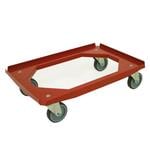 Red & Blue Plastic Dollies 200kg Load Capacity