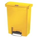 Rubbermaid yellow step-on pedal bin