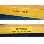 S/A Beam, Shelf Level Warehouse Labels