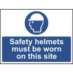 Safety Helmets Must Be Worn Sign - 450 x 600mm