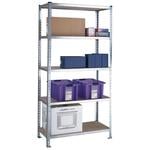 Standard Duty Galvanised Shelving with 5 Chipboard Shelves