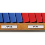 Self Adhesive White Label Holders for shelving / racking