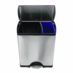 Simplehuman Stainless Steel Dual Waste & Recycling Bin