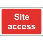 Site Access Sign