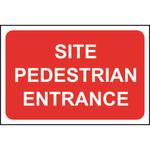 Site Pedestrian Entrance Sign