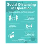 Social Distancing in Operation Signs 