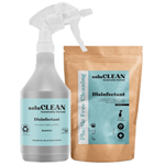 soluCLEAN biodegradable disinfectant pods and trigger spray bottle
